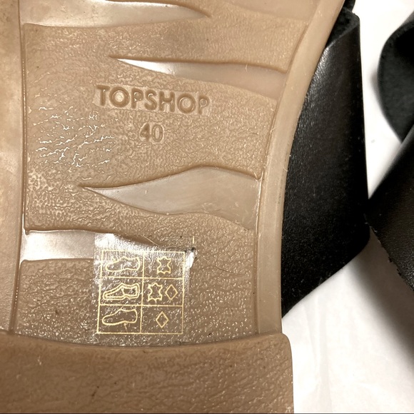 Topshop Leather Criss Cross Hawaii Slides 8.5 - Picture 12 of 13